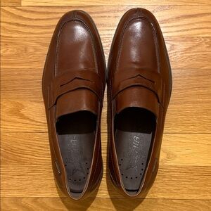 Mephisto Kurtis Rich Brown Leather Slip-On Loafers